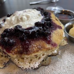 The Dime Restaurant and Bar - Lemon ricotta pancakes.