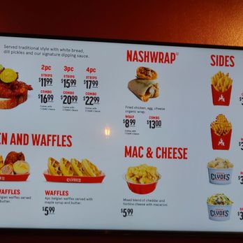 Clyde's Hot Chicken - Menu 1/3 - Chicken Shop Near Me - Fullerton, California Clyde's Hot Chicken - Menu 1/3 - Chicken Shop Near Me - Fullerton, California