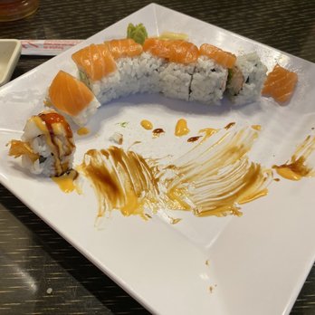 Sushi Box - Last piece of a tiger roll and a Alaska roll - Japanese Near Me - Frisco, Texas Sushi Box - Last piece of a tiger roll and a Alaska roll - Japanese Near Me - Frisco, Texas