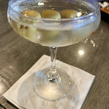 The Lounge - Vodka martini straight up with three olives. - Cocktail Bars Near Me - Brentwood, California