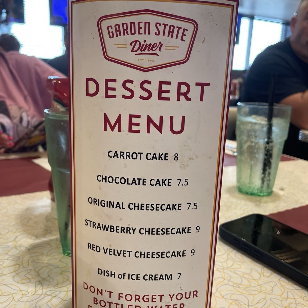 Garden State Diner - Dessert menu - Diners Near Me - Newark, New Jersey Garden State Diner - Dessert menu - Diners Near Me - Newark, New Jersey