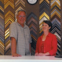 Salt Bay Framers - Diane and Brad at their shop ready to serve you.