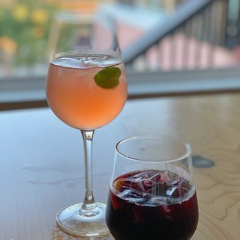 The Pink House Bistro - a glass of wine and a drink - Bistros Near Me - Gibsons, British Columbia