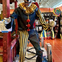 Spirit Halloween - A life size scary jester.