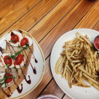 Green Goat Cafe Bar - Almafi toast and side of fries - Coffee & Tea Near Me - Cleveland, Ohio