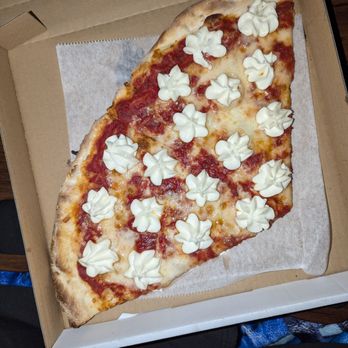 Mombo's Pizza - Cheese slices with ricotta. - Pizza Near Me - Cotati, California