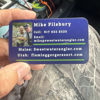 Sweetwater Angler - Biz card - Fishing Near Me - Caratunk, Maine