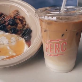 Perc - Granola Bowl & Good Times Latte - Coffee & Tea Near Me - Atlanta, Georgia