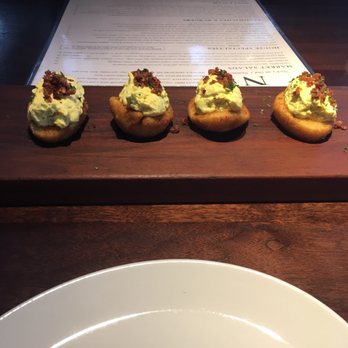 Nick's On 2nd - Bacon deviled eggs - New American Near Me - Long Beach, California Nick's On 2nd - Bacon deviled eggs - New American Near Me - Long Beach, California