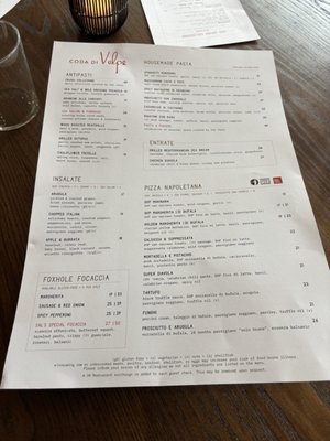 Menu photo 4 Coda Di Volpe Chicago, IL Menu photo 4 Coda Di Volpe Chicago, IL