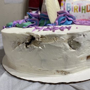Baskin Robbins - Side of the unicorn cake - Ice Cream & Frozen Yogurt Near Me - Arlington, Texas