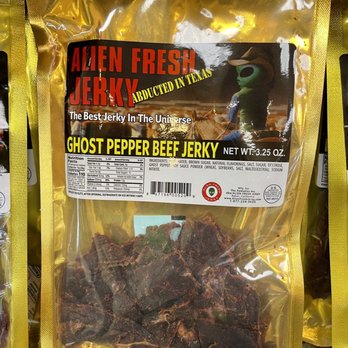 Alien Fresh Jerky - Yup! Ghost Pepper Beef Jerky - Meat Shops Near Me - Baker, California