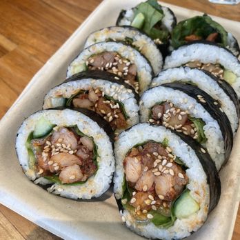 Made in House - Spicy Chicken Kimbap - Asian Fusion Near Me - Seattle, Washington Made in House - Spicy Chicken Kimbap - Asian Fusion Near Me - Seattle, Washington