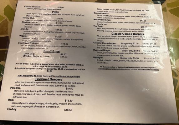 Menu photo 1 Paradise Grill and Cafe Moscow, ID Menu photo 1 Paradise Grill and Cafe Moscow, ID