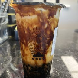 #1. Brown Sugar Milk w. Boba Pearl & Cream Mousse
