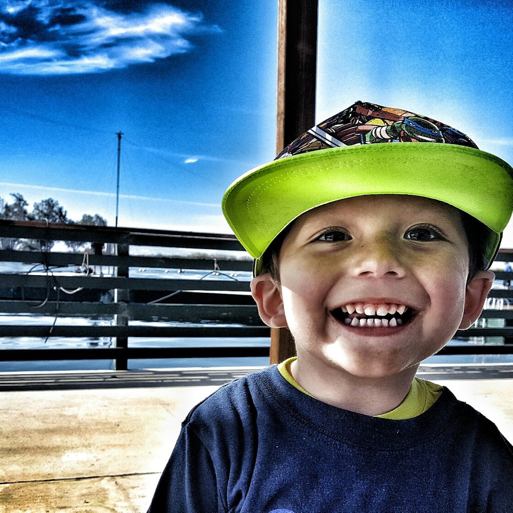 My son Ethan enjoying a break on the dock! My son Ethan enjoying a break on the dock!
