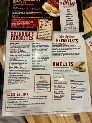 Menu photo 2 Log Cabin Family Restaurant Baraboo, WI Menu photo 2 Log Cabin Family Restaurant Baraboo, WI