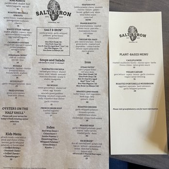 Salt and Iron - Menu March 2022 - Seafood Near Me - Edmonds, Washington Salt and Iron - Menu March 2022 - Seafood Near Me - Edmonds, Washington