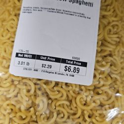 Lapp Family Market - I don't think I have ever seen elbow spaghetti anywhere else!
