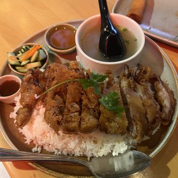 Good Day Thai Kitchen and Cafe - Kao Moo Tod (Fried Pork) - Thai Near Me - Los Angeles, California Good Day Thai Kitchen and Cafe - Kao Moo Tod (Fried Pork) - Thai Near Me - Los Angeles, California