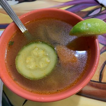 Delicias Cafe - Complimentary soup - Mexican Near Me - Albuquerque, New Mexico