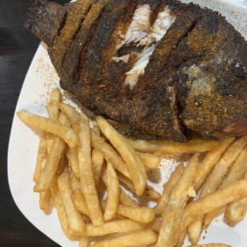 Southern Suya - Grilled tilapia with Suya and fries - African Near Me - Atlanta, Georgia