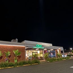 Exterior outside entrance of Chay Restaurant - Chay at night.. photo by Henry McGalem - Falls Church, Virginia Exterior outside entrance of Chay Restaurant - Chay at night.. photo by Henry McGalem - Falls Church, Virginia