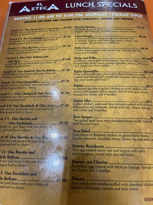 Menu photo 6 El Azteca O'Fallon, MO