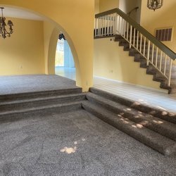 Completely Floored - The installer did a meticulous job on this challenging sunken room.