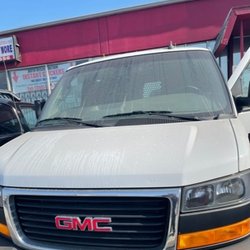 U-Haul Neighborhood Dealer - This was how the haul Van looked once we picked it up. Dirty, could barely see out the windows to drive.