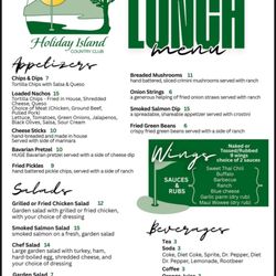 The Holiday Island Grill - Lunch