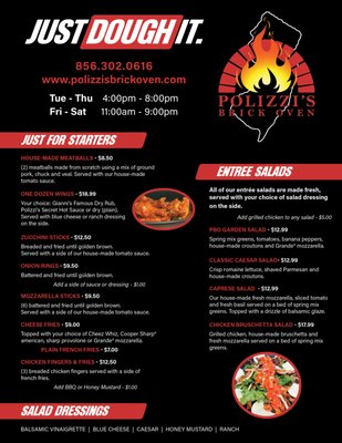 Menu photo 4 Polizzi’s Brick Oven Washington Township, NJ