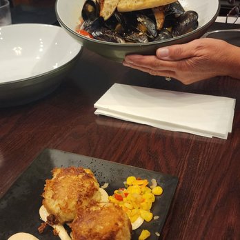 The River Tap & Grill - Mussels & cran cakes - American Near Me - Hollis, Maine