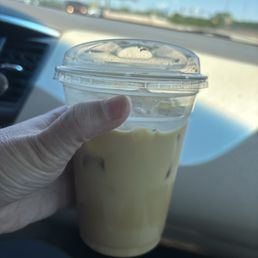 Orange oat iced latte Orange oat iced latte