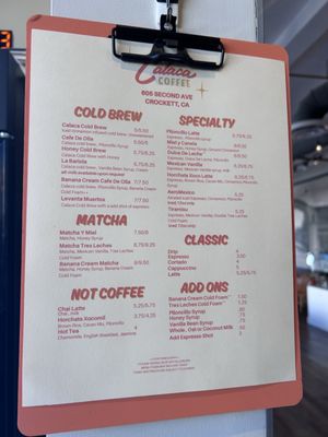 Menu photo 1 Calaca Coffee Crockett, CA Menu photo 1 Calaca Coffee Crockett, CA