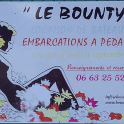 Le Bounty - Panneau sur le petit chalet d'accueil