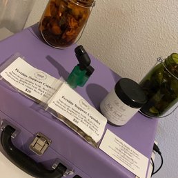 Fertility support capsules and belly scrub and a lighter Fertility support capsules and belly scrub and a lighter