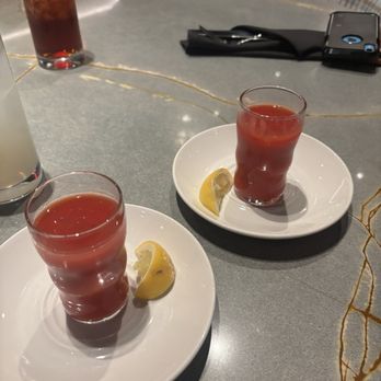 1933 Lounge - Shots of tomato juice - Cocktail Bars Near Me - Carmel, Indiana