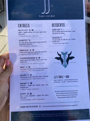Menu photo 4 JJ’s Table and Bar Lakeside Marblehead, OH