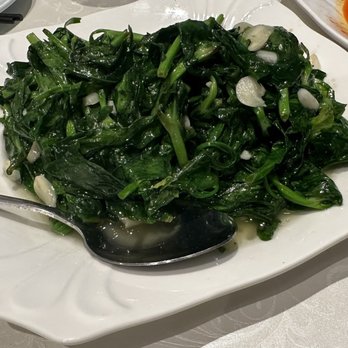 Fiery Shanghai - 蒜蓉豆苗  Dinner - Shanghainese Near Me - Pleasanton, California