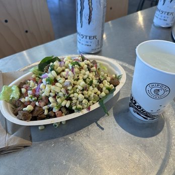 Chipotle Mexican Grill - Double Steak Salad - Mexican Near Me - La Mesa, California