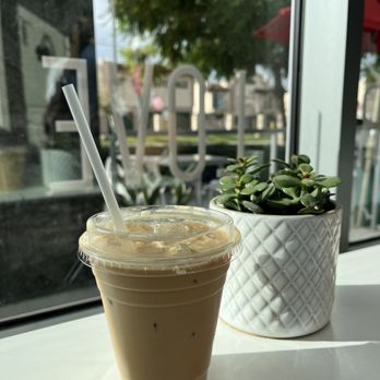 Cuppa Cuppa Coffee Lab - Iced latte with oat milk. - Coffee & Tea Near Me - San Diego, California