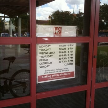 Park Place Regional Library - Hours as of 2010-0626 - Libraries Near Me - Houston, Texas Park Place Regional Library - Hours as of 2010-0626 - Libraries Near Me - Houston, Texas