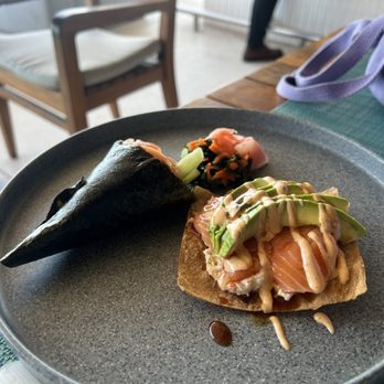 Mantamar - spicy tuna hand roll - Beach Bars Near Me - Puerto Vallarta, JAL Mantamar - spicy tuna hand roll - Beach Bars Near Me - Puerto Vallarta, JAL