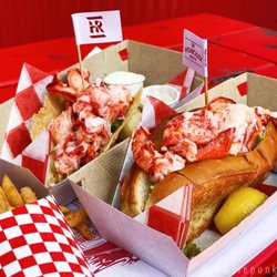 The Highroller Lobster - Lobster Cheese Crisp Taco, Lobster Roll