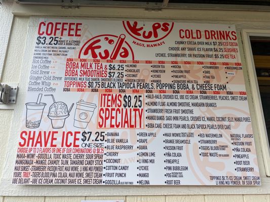 Menu photo 4 Kula Kups KAHULUI, HI