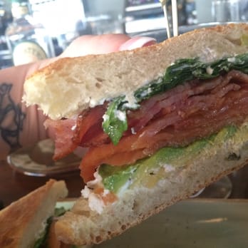 The Table - 3/11/16- UP CLOSE of a Smoked Salmon BLTA - New American Near Me - San Jose, California