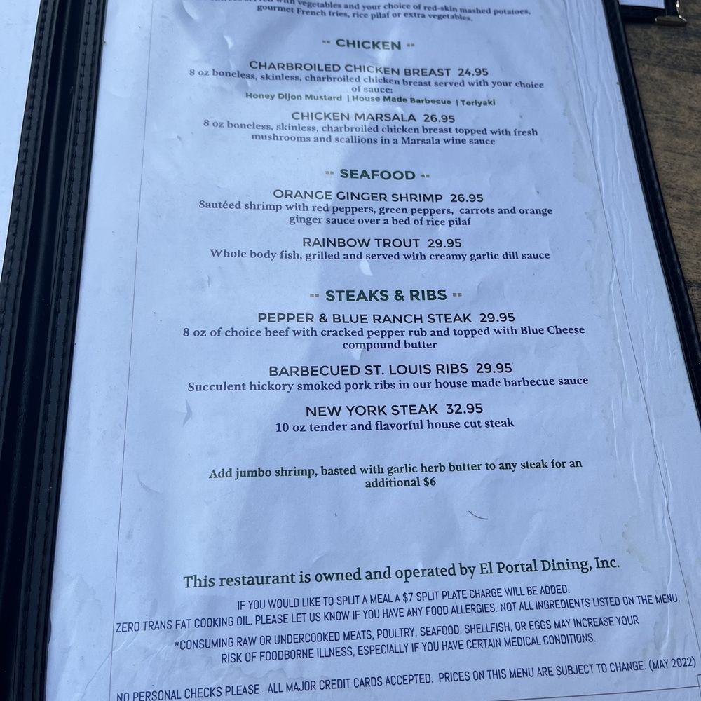 The River Restaurant & Lounge - Menu - American Near Me - El Portal, California The River Restaurant & Lounge - Menu - American Near Me - El Portal, California