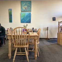 David's Restaurant & Delicatessen - A lot of art work hanging on the walls. Love the local family feel.
