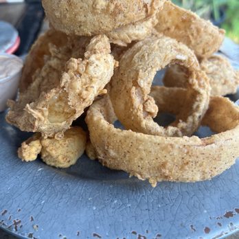 Seither's Seafood - Onion ring tower! Delicious! - Seafood Near Me - Harahan, Louisiana Seither's Seafood - Onion ring tower! Delicious! - Seafood Near Me - Harahan, Louisiana